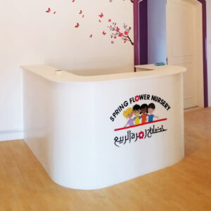 Spring Flower Reception Desk